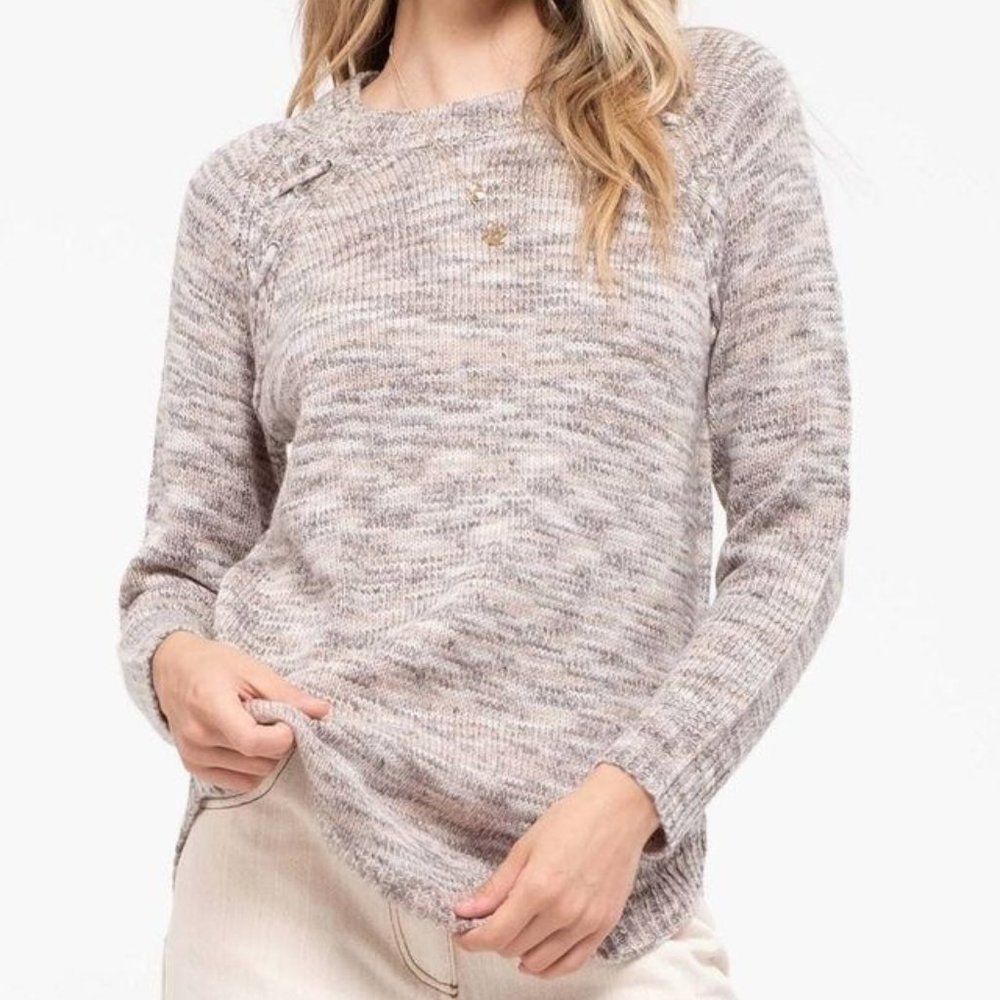Marled Knit Sweater
